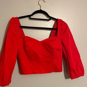 Urban Outfitter red crop top